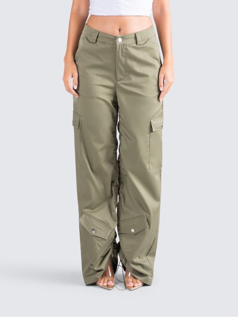 Finesse Rachel Olive Cargo Pant 3X CR6-12‼️LAST ONE LEFT